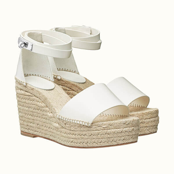 エルメス ウェッジサンダル 偽物 TIVOLI ESPADRILLE H191098Z 01360 エルメス cute