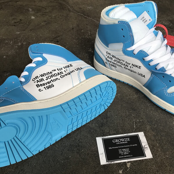 2020新作大人気 ナイキ ジョーダン オフホワイト パーカー 偽物 コラボス  ナイキJordan 1 Retro High Off-White University Blue