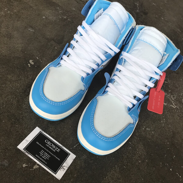 2020新作大人気 ナイキ ジョーダン オフホワイト パーカー 偽物 コラボス  ナイキJordan 1 Retro High Off-White University Blue