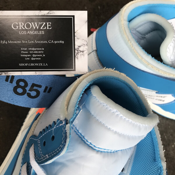 2020新作大人気 ナイキ ジョーダン オフホワイト パーカー 偽物 コラボス  ナイキJordan 1 Retro High Off-White University Blue