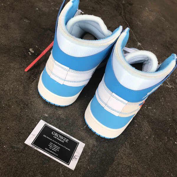 2020新作大人気 ナイキ ジョーダン オフホワイト パーカー 偽物 コラボス  ナイキJordan 1 Retro High Off-White University Blue