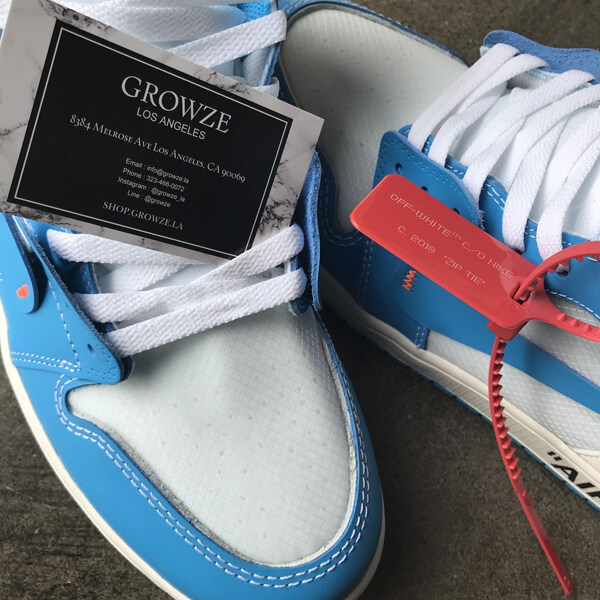 2020新作大人気 ナイキ ジョーダン オフホワイト パーカー 偽物 コラボス  ナイキJordan 1 Retro High Off-White University Blue