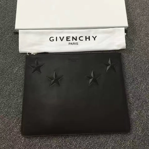 ジバンシィスーパーコピー GIVENCHY クラッチバッグ 2018SS STARS CLUTCH BLACK