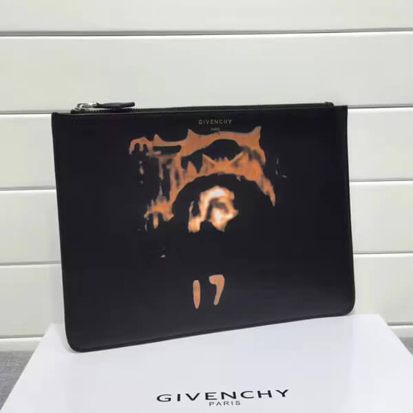 ジバンシィスーパーコピー GIVENCHY クラッチバッグ Jesus Christ レザーパイピング