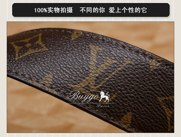 ブランド ベルト スーパーコピールイヴィトン ベルト モノグラム LV ロゴ ヴィンテージ ゴールドバックル サンチュール M9671