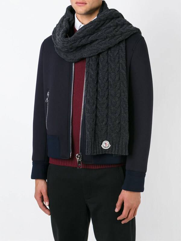 モンクレール ストール スーパーコピーMONCLER ケーブルニットスカーフ A2091000180004963