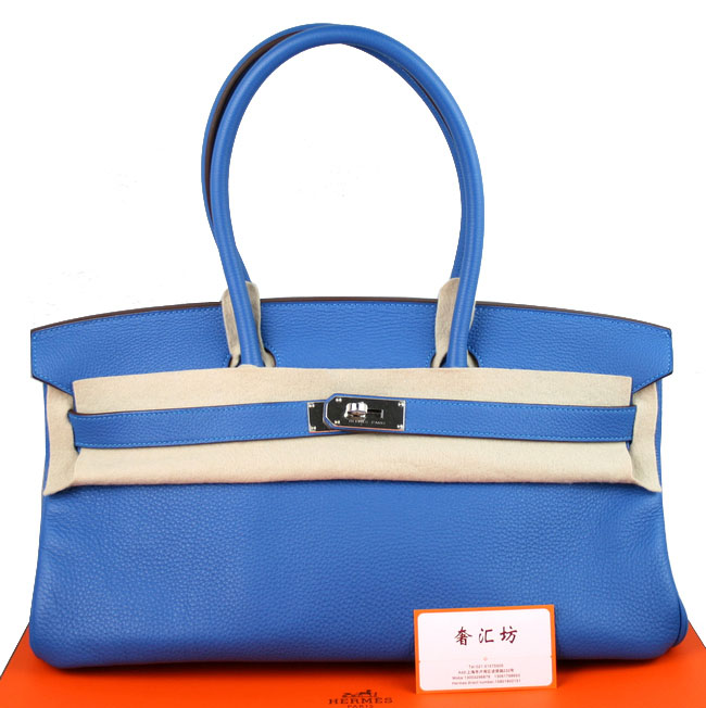 エルメスバーキンコピー[Shoulder Birkin 42cm]クレマンス ミコノス シルバー金具 he493