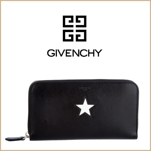 GIVENCHY 財布コピーStar ジップ 長財布 White メンズ 2017ジバンシィ