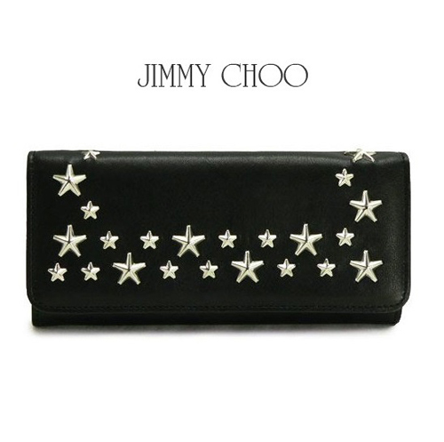 ジミーチュウ 財布 コピーSTAR STUDS NINO BLACK