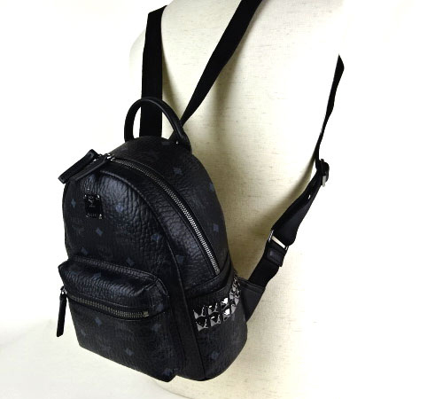 MCM リュック コピーMMK5SVE41 BK001 ブラック スタッズ BACKPACK リュック XS