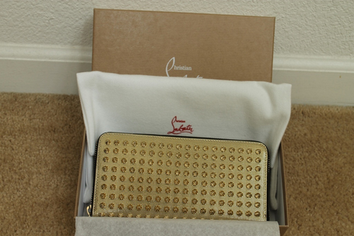 クリスチャンルブタン 財布 コピーディオール Louboutin Panettone Spikes 長財布ゴールド 16367729