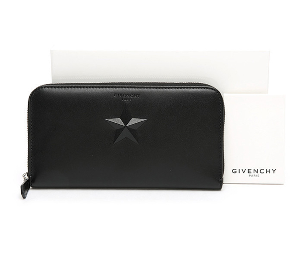 GIVENCHY 財布コピーBC06276704 001 PANDORA スターポイント ファスナー長財布 BLAC