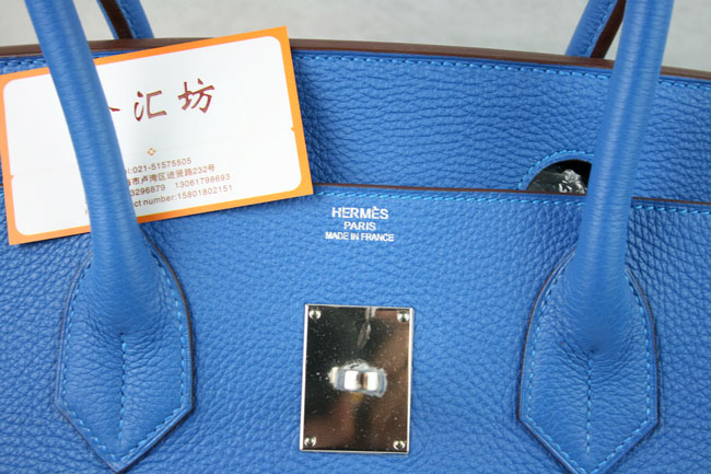 エルメスバーキンコピー[Shoulder Birkin 42cm]クレマンス ミコノス シルバー金具 he493