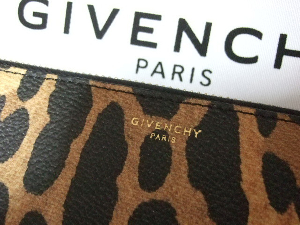 GIVENCHY 財布コピーレオパード柄 大きいサイズのラウンドジップ長財布 2017ジバンシィ