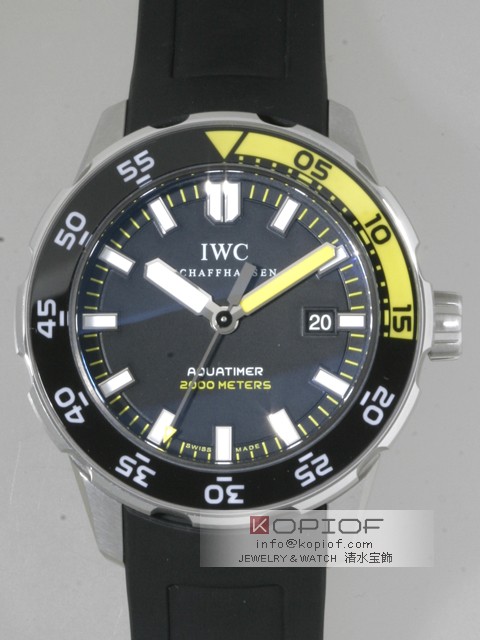 IWC アクアタイマー スーパーコピーIW356810 オートマッチック2000 ラバー ツヤ消ベゼル ブラック