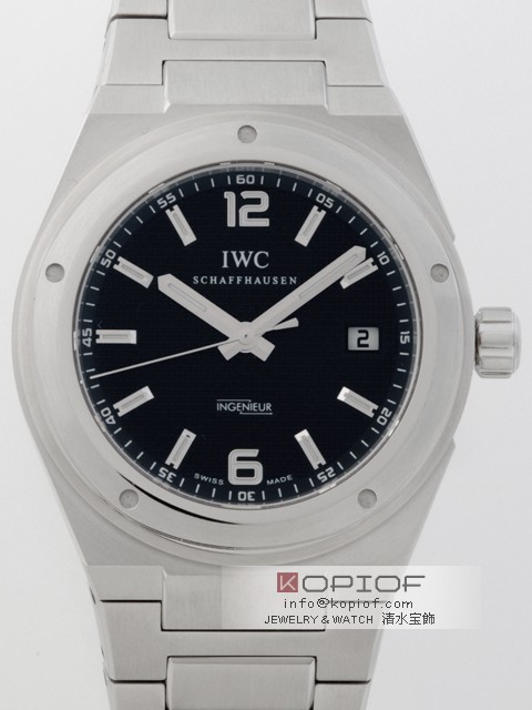 IWC インヂュニア スーパーコピーIW322701 SS/SS ブラック