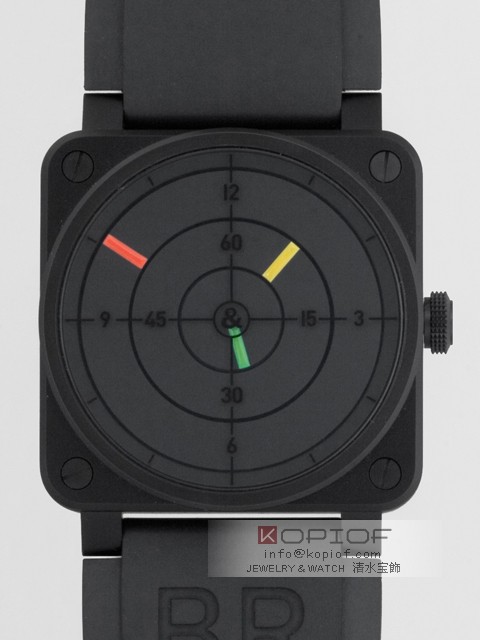 ベル＆ロス スーパーコピーBell＆Ross BR03-92 RADAR ラバーベルト ブラック