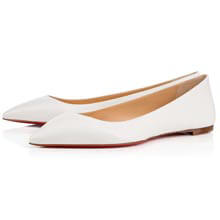 ルブタン 靴 コピー フラット フラットシューズ 3170294WHA8 Ballalla Flat Nappa Shiny ナッパ