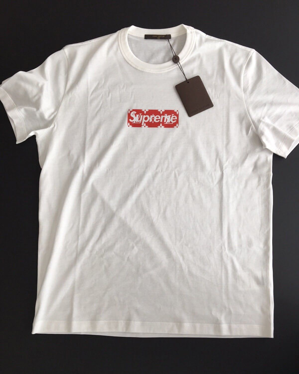 ヴィトン シュプリーム Tシャツ シュプリーム 1A3FC6 ルイ ヴィトン トップス コピー Box Logo Tee ボックス 半袖 ロゴTシャツ