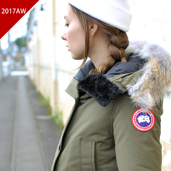 2017秋冬新作 カナダグース コピー CANADA GOOSE レディース BRONTE PARKA ブロンテパーカー フードファー ダウンジャケット ミドルコート・2603JL レディース