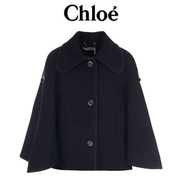 2017-18AWChloe ウール ケープコート クロエ 服 レディース スーパーコピー