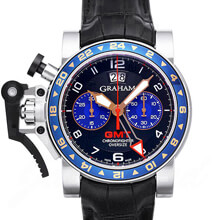 グラハム スーパーコピー GRAHAM クロノファイター オーバーサイズ GMT 2OVGS.B...