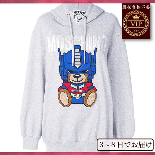 モスキーノ コピーMOSCHINO 2018 Transformer ベアー スウェットシャツ