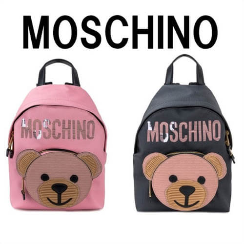 Moschino モスキーノ リュック コピー テディベアバックパック ピンク