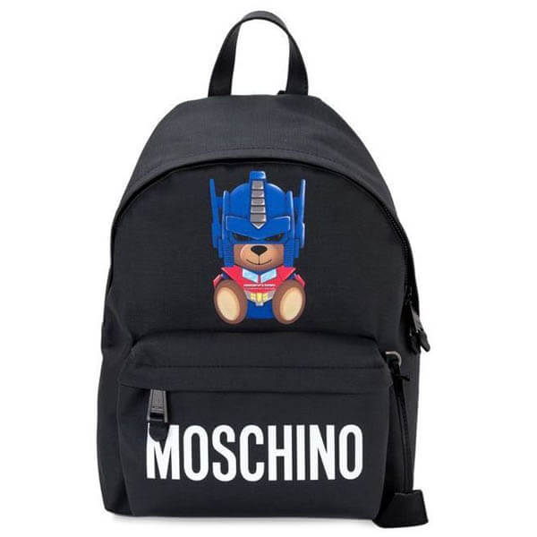 モスキーノ リュック コピー  ブラック ベアバックパック Transformer Teddy Backpack