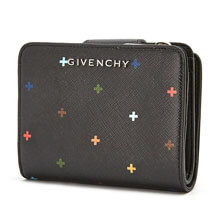 ジバンシー 財布コピーGIVENCHY 2018 マルチクロスプリント 二つ折り財布 BLACK...