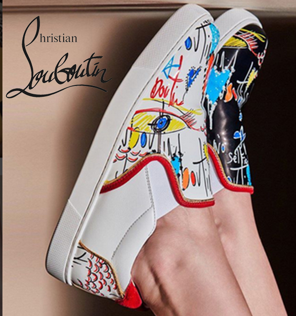 ディオール Louboutin セーラーボート フラット スリッポン 1180250WH43ルブタン スニーカー コピー