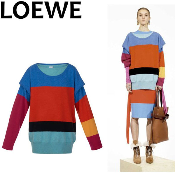 ロエベ Double Layer Sweater Rainbow セーター ロエベ服コピー