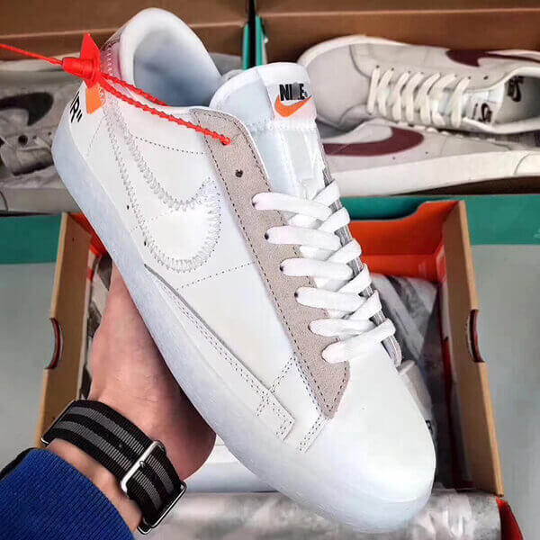 オフホワイト コピー OFF-WHITE OFF-White x ナイキ AIR FORCE 1 Blazer Low 443903-111 スニーカー