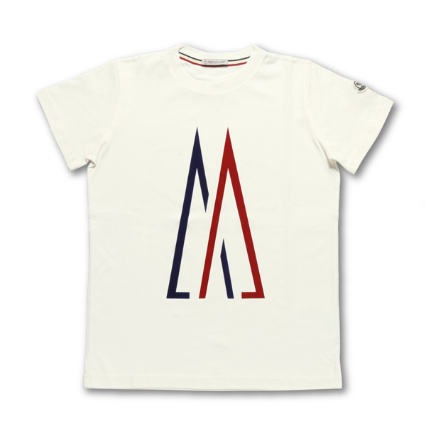 モンクレール MONCLER Tシャツ コピー キッズ ボーイズ 8023750 83907 034 半袖Tシャツ WHITE ホワイト