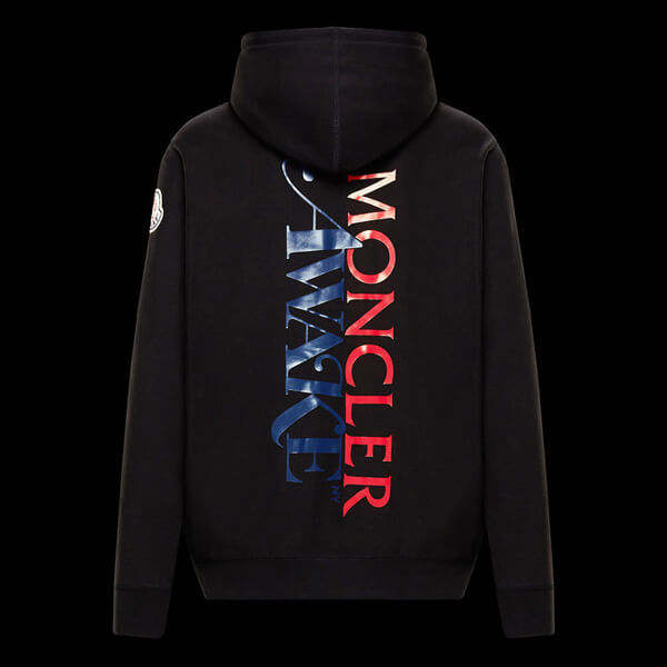 モンクレール スウェット コピー 20SS MONCLER GENIUS 1952 ブラック AWAKE NYコラボロゴスウェット