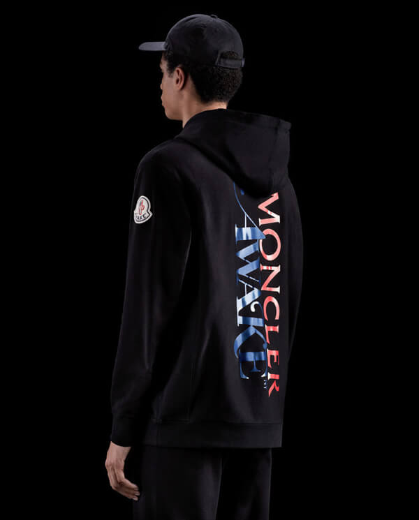 モンクレール スウェット コピー 20SS MONCLER GENIUS 1952 ブラック AWAKE NYコラボロゴスウェット