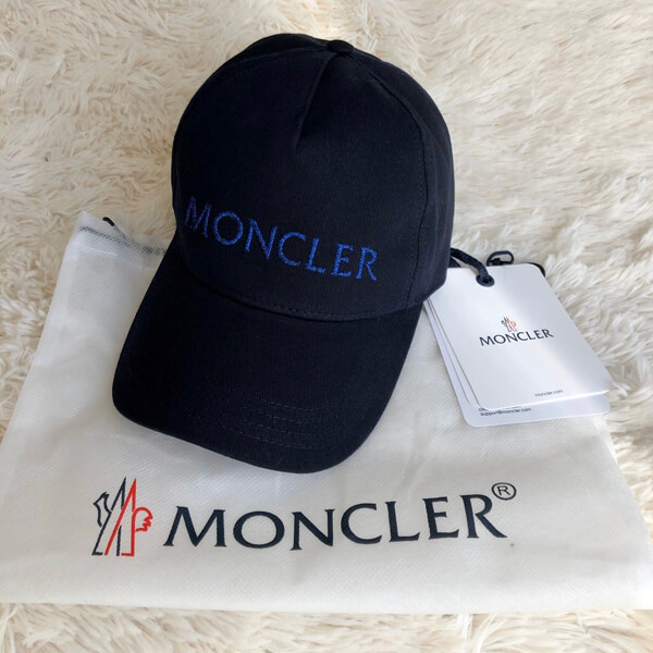 モンクレール キャップ コピー ロゴ ベースボールキャップ ネイビーMONCLER LUREX LOGO BASEBALL CAP