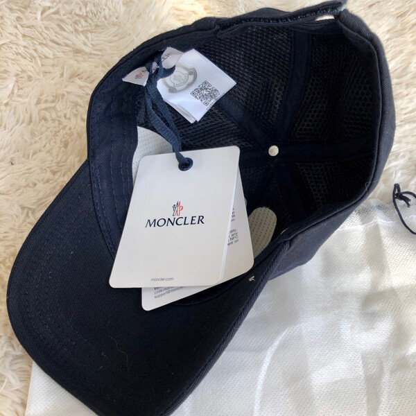 モンクレール キャップ コピー ロゴ ベースボールキャップ ネイビーMONCLER LUREX LOGO BASEBALL CAP