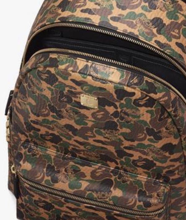 【MCM x Bape】エムシー エムリュック 偽物 限定品☆Stark バックパック Camo Visetos