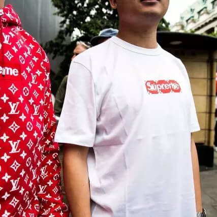 ヴィトン シュプリーム Tシャツ シュプリーム 1A3FC6 ルイ ヴィトン トップス コピー Box Logo Tee ボックス 半袖 ロゴTシャツ