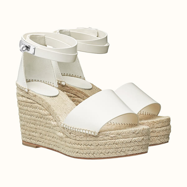 ◆エルメス◆ cute☆エルメス 偽物 ウェッジサンダル4色 TIVOLI ESPADRILLE H191098Z 01360