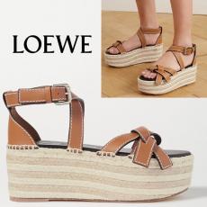 ロエベ Gate ロエベ サンダル 偽物 エスパドリーユプラットフォームウェッジサンダル 2020SSGate Wedge Espadrille453.10.355