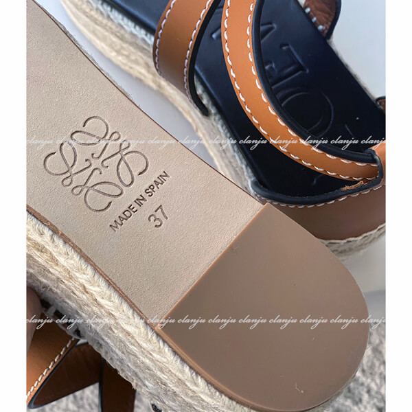 ロエベ Gate ロエベ サンダル 偽物 エスパドリーユプラットフォームウェッジサンダル 2020SSGate Wedge Espadrille453.10.355