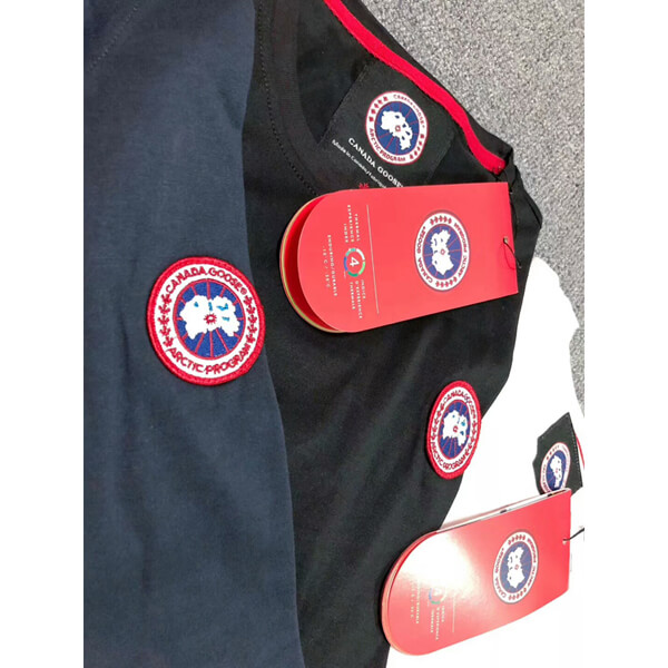 カナダグース Tシャツ 偽物 CANADA GOOSE ポロシャツ 春夏黑