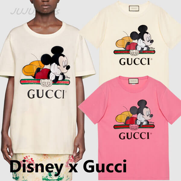 グッチミッキー tシャツ コラボ グッチ×Disney 2020SS ミッキーマウス 492347 XJB7W 9756