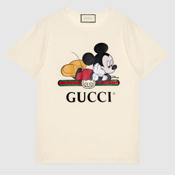 グッチミッキー tシャツ コラボ グッチ×Disney 2020SS ミッキーマウス 492347 XJB7W 9756