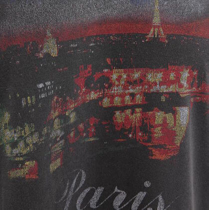 バレンシアガ tシャツ 偽物 大人気 Oversize Paris プリントTシャツ 480065TYK361055