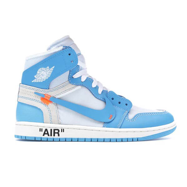 2020新作大人気 ナイキ ジョーダン オフホワイト パーカー 偽物 コラボス  ナイキJordan 1 Retro High Off-White University BlueAQ0818-1481