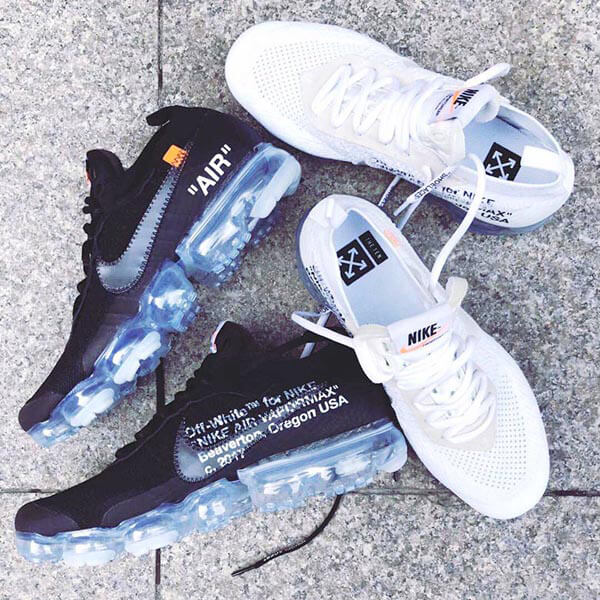 off white コピー  ナイキ レプリカ 激安 オフホワイト× AIR VAPORMAX “BLACK” & “WHITE”ヴェイパーマックス