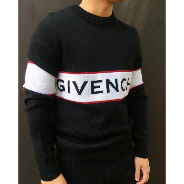 春夏新作 ジバンシィコピー GIVENCHY ニット バンド ヘビー セーター BM900G400M-001